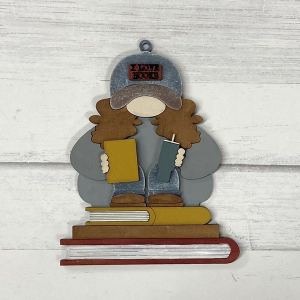 Teacher/Book Lover Gnome Ornament - Image 2